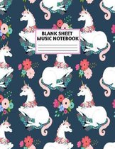 Blank Sheet Music Notebook