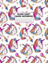 Blank Sheet Music Notebook