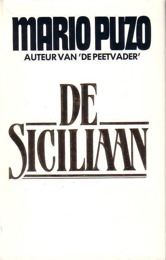 Livre 'Le Sicilien' de Mario Puzo, auteur du 'Parrain'.