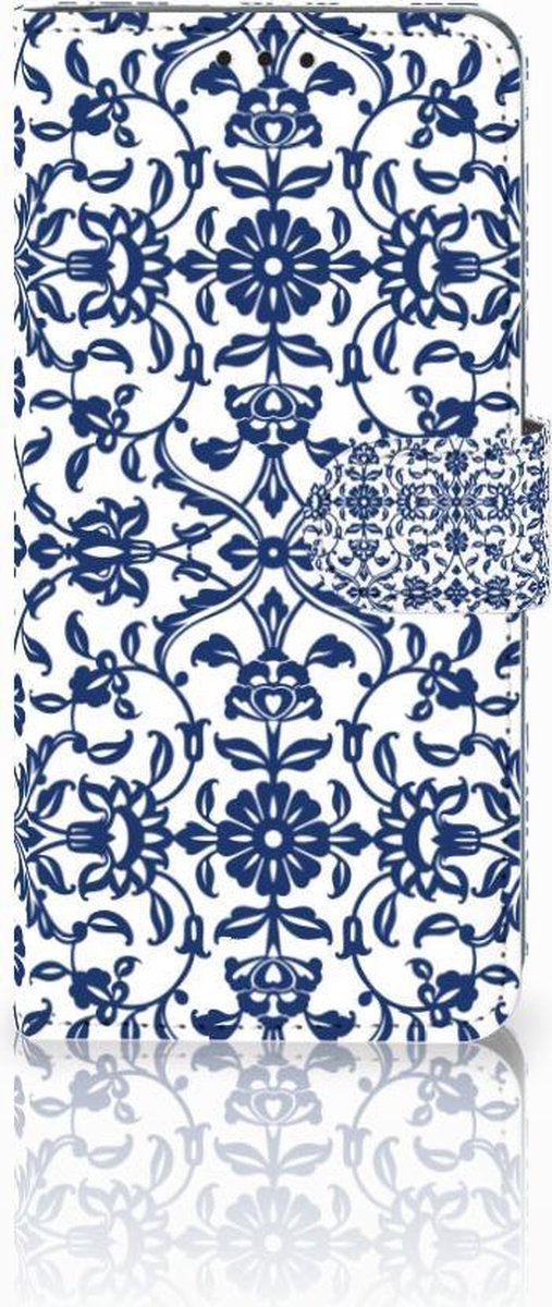 Huawei P30 Pro Hoesje Flower Blue