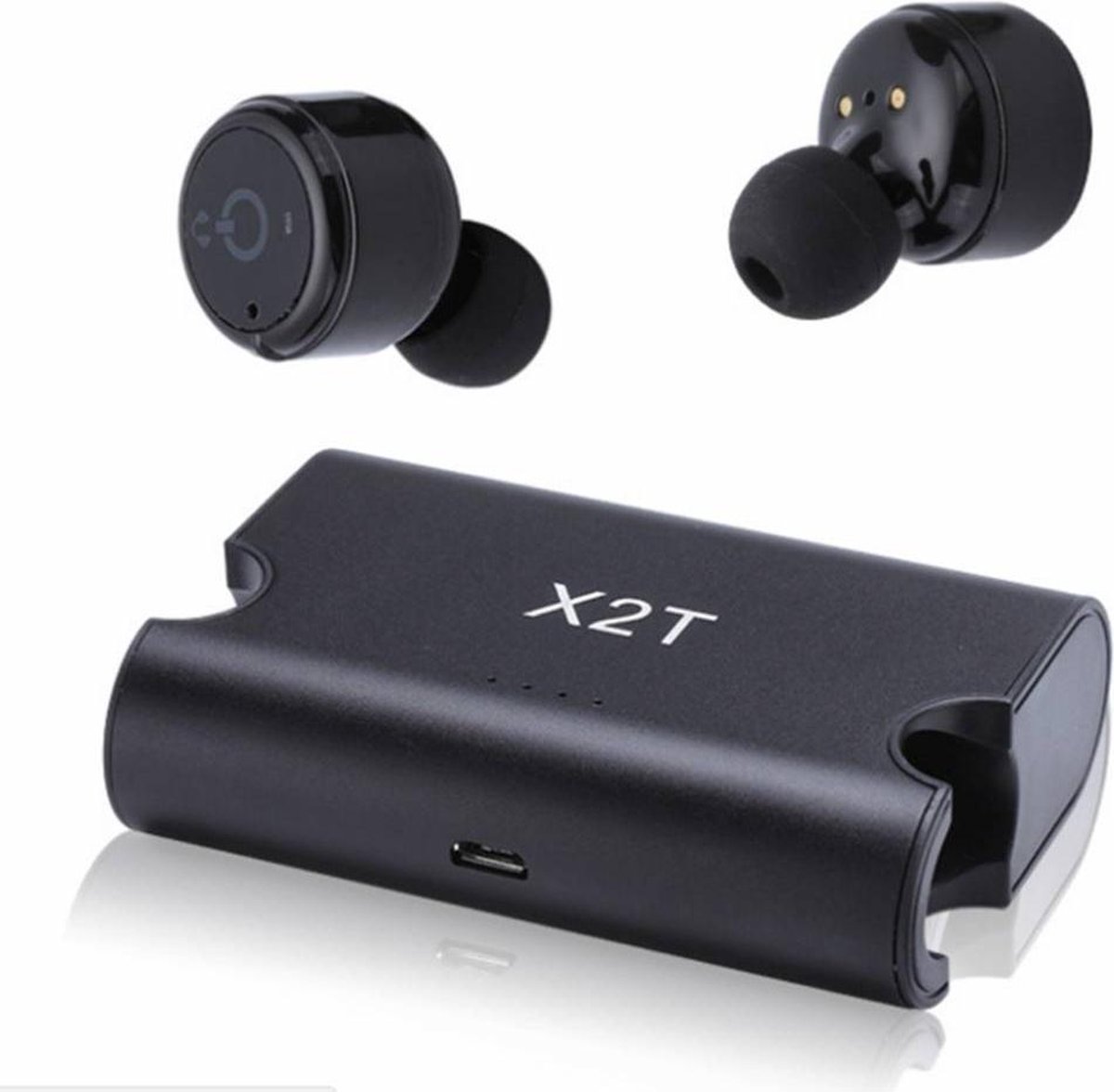 Mini X2T Wireless Dubbel Bluetooth Headset Earphone bol