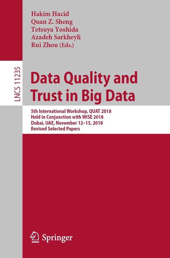 Springer Nature Proceedings Computer Science - Data Quality  ... - cover