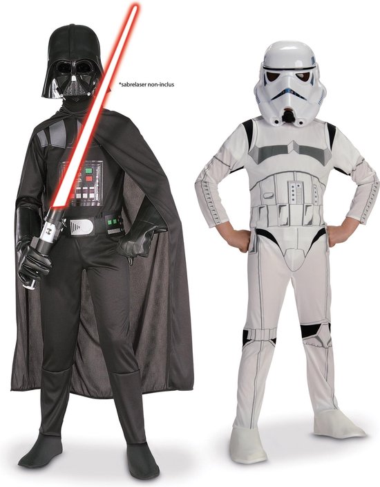 Darth Vader en Storm Trooper Star Wars™ koppelkostuum voor kinderen -  Verkleedkleding | bol.com