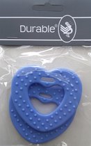 Durable Bijtring Hart met Noppen 296 Blue