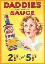 Daddie's Favourite Sauce Heinz Wandbord 30x40 cm