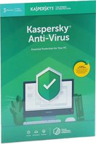 Kaspersky Anti-Virus | 3 Apparaten | 1 Jaar | Engelse verpakking | Alle Europese talen