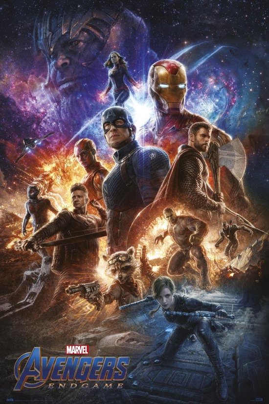 Affiche Avengers Endgame 61x91,5 cm Marvel.