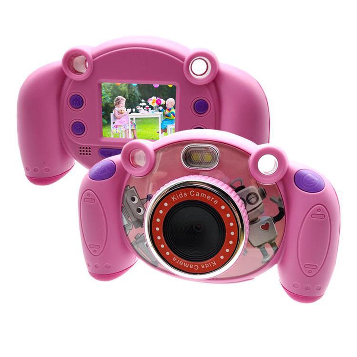 Little Zoom roze kindercamera + 32GB SD kaart - Digitale kindercamera |  bol.com