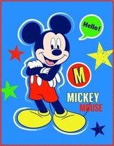Disney Mickey Mouse Expressions - Plaid - 110 x 140 cm - Blauw