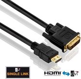 PureLink HDMI-DVI M-M 1m DVI-D Zwart