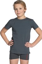 Zoizo t-shirt ronde hals antraciet 104-110