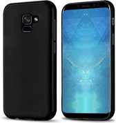 Zwart TPU Siliconen Case Backcover Hoesje voor Samsung Galaxy A8 2018