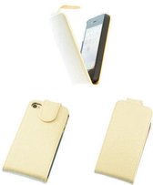 Eco-Leather Flipcase Hoesje Apple iPhone 4 4S Cr?