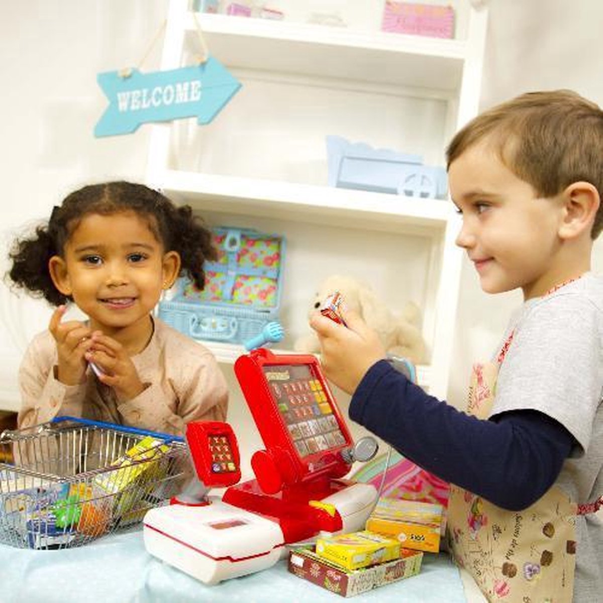 Kassa Speelset Schattig Leuk Simulatie Scanner Rekenmachine Kassa Speelset Schattig Leuk Simulatie Scanner Rekenmachine