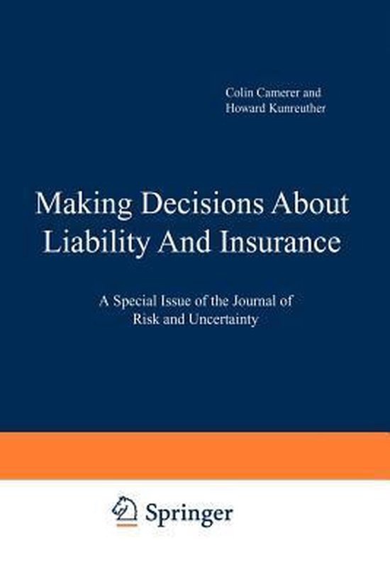 Making Decisions About Liability And Insurance - cover