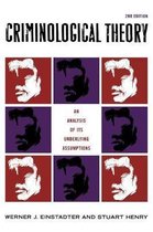 Boek cover Criminological Theory van Werner J. Einstadter