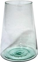 Vaas - conisch - recycled glas - mondgeblazen