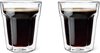 Leopold Vienna - Dubbelwandige glazen Koffie 220ml (set van twee stuks)
