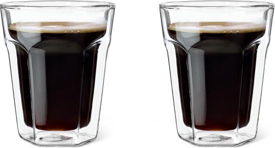 Slang eindeloos regiment Leopold Vienna - Dubbelwandig glas Koffie 220ml (set van twee stuks) |  bol.com