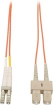 Tripp Lite N516-01M Glasvezel kabel 1 m LC SC Oranje