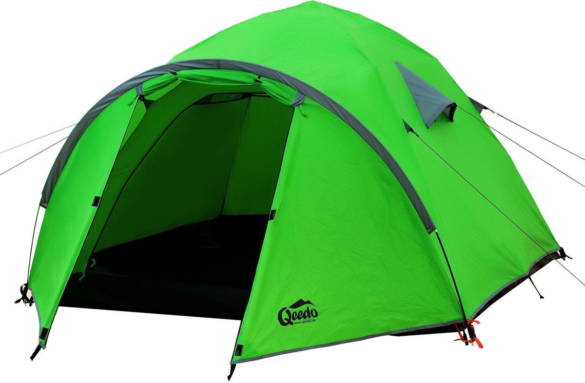 Qeedo Set Di 4 Corde Riflettenti Per Campeggio - Quick Reflector, Regolabili, 300 Cm, Con Moschettoni