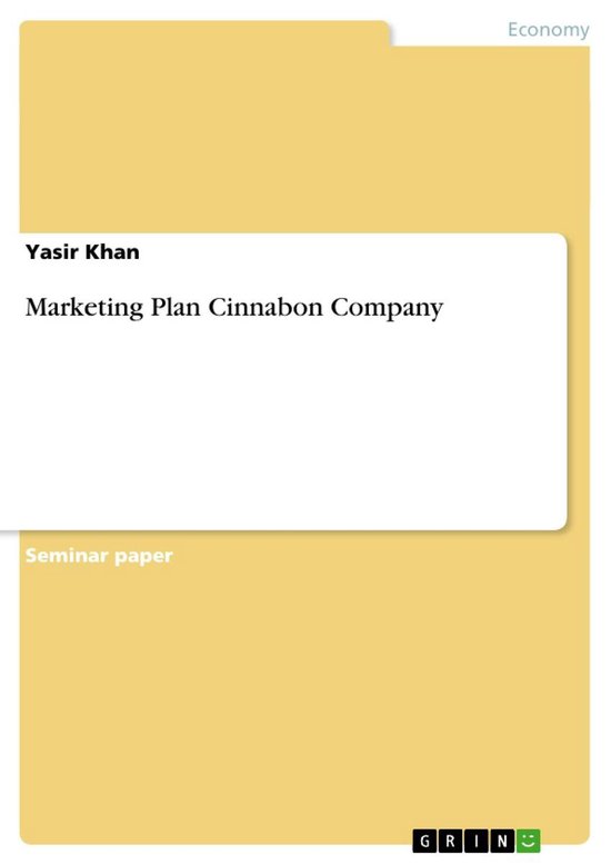 Marketing Plan Cinnabon Company - cover