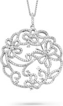 Orphelia ZH-7214 - CHAIN WITH PENDANT BUTTERFLY - 925 silver - cubic zirkonia - 45 cm
