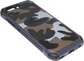 Camouflage hoesje blauw Geschikt Voor Huawei P10