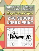 Simple-Normal-Hard 240 Sudoku Large Print