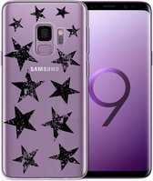 Samsung Galaxy S9 transparant siliconen hoesje met sterren