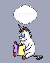 Unicorn notebook wide ruled line paper