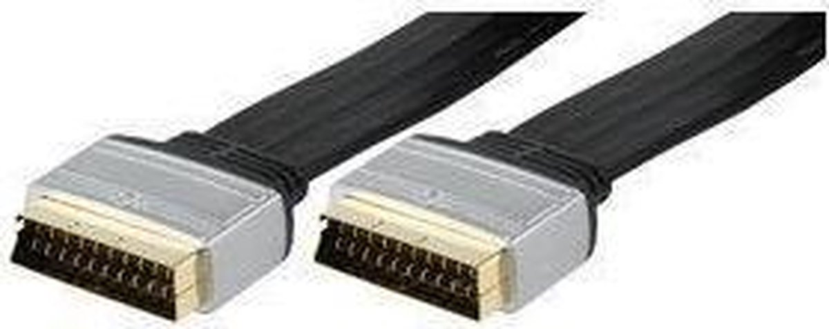 HQ Platte Audio / Video Scart Kabel 1.50 M