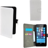 Nokia Lumia 635 Wallet Bookcase hoesje Wit