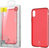 Baseus Ultra Slim TPU Hoesje voor Apple iPhone X/XS Transparant Roze