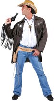 Cowboys & Indianen Kostuum | Cowboy Jas Zilveren Ster | Mannen | Maat 56-58 | Carnaval kostuum | Verkleedkleding