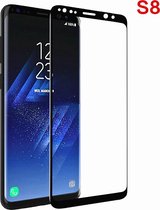 Samsung Glazen screenprotector Samsung Galaxy S8 3D volledig scherm bedekt explosieveilige gehard glas Screen beschermende Glas Cover Film zwart