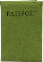 KELERINO. Paspoort Hoes - Paspoort Houder - Leer - Licht Groen