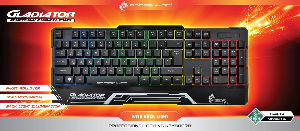 Dragon War Gk 008 Gladiator Semi Mechanical Gaming Keyboard – EFNFA