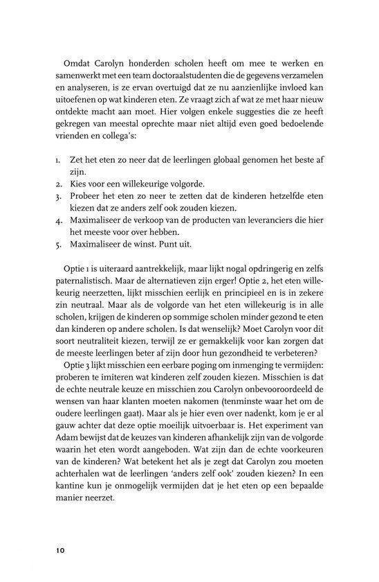 Pagina met tekst, de titel is 'De schoolkantine'.