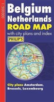 Philip's Road Map Europe Belgium/Netherlands