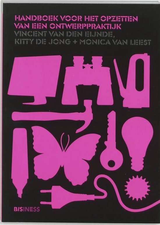 Cover van het boek 'Handboek voor het opzetten van een ontwerppraktijk' van V. van den Eijnde en K. de Jong