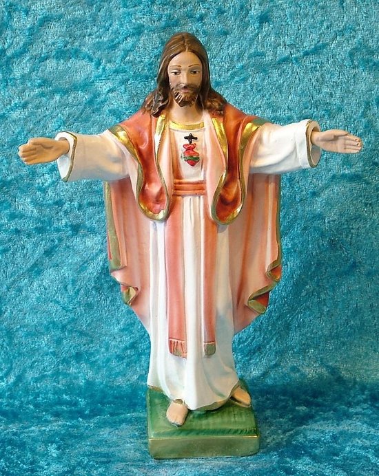 Jezus Heilig Hart van Montmartre - gips beeld 20 cm | bol.com