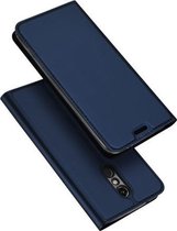 LG K10 (2018) Telefoonhoesje Blauw met Opbergvakje Dux Ducis