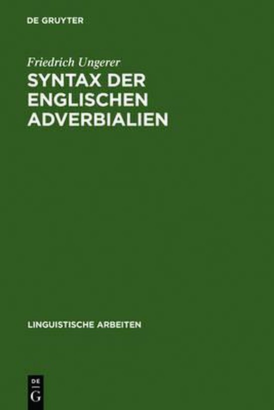 Syntax der englischen Adverbialien - cover