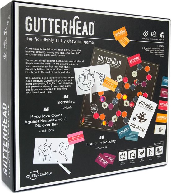 Afbeelding van het spel Gutterhead The Fiendishly Filthy Drawing Game