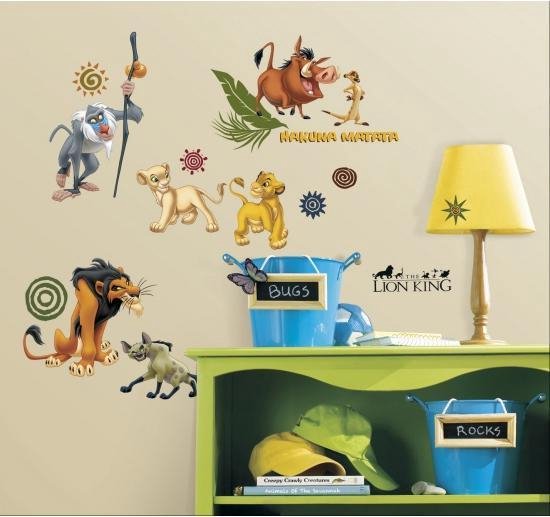 Disney Lion King gekleurde muurstickers