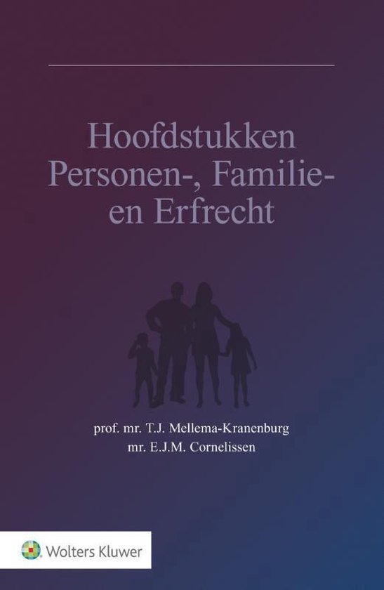 Hoofdstukken personen-, familie- en erfrecht - cover