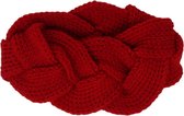 Jessidress Haarband Dames Winter hoofdband gebreid - Rood