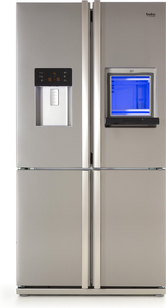 Beko GNO46623MXPN Side-by-Side Kühlkombination Freistehend 466 l D