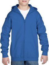 Kobalt blauwe capuchon vest voor jongens L (164)
